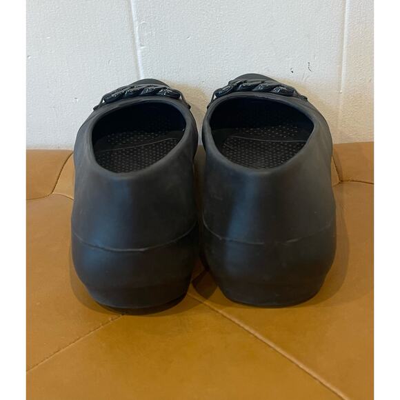 Crocs Gianna Chain‎ Link Black Ballet Flats Slip On Shoes Women's Size 8 - Picture 6 of 7